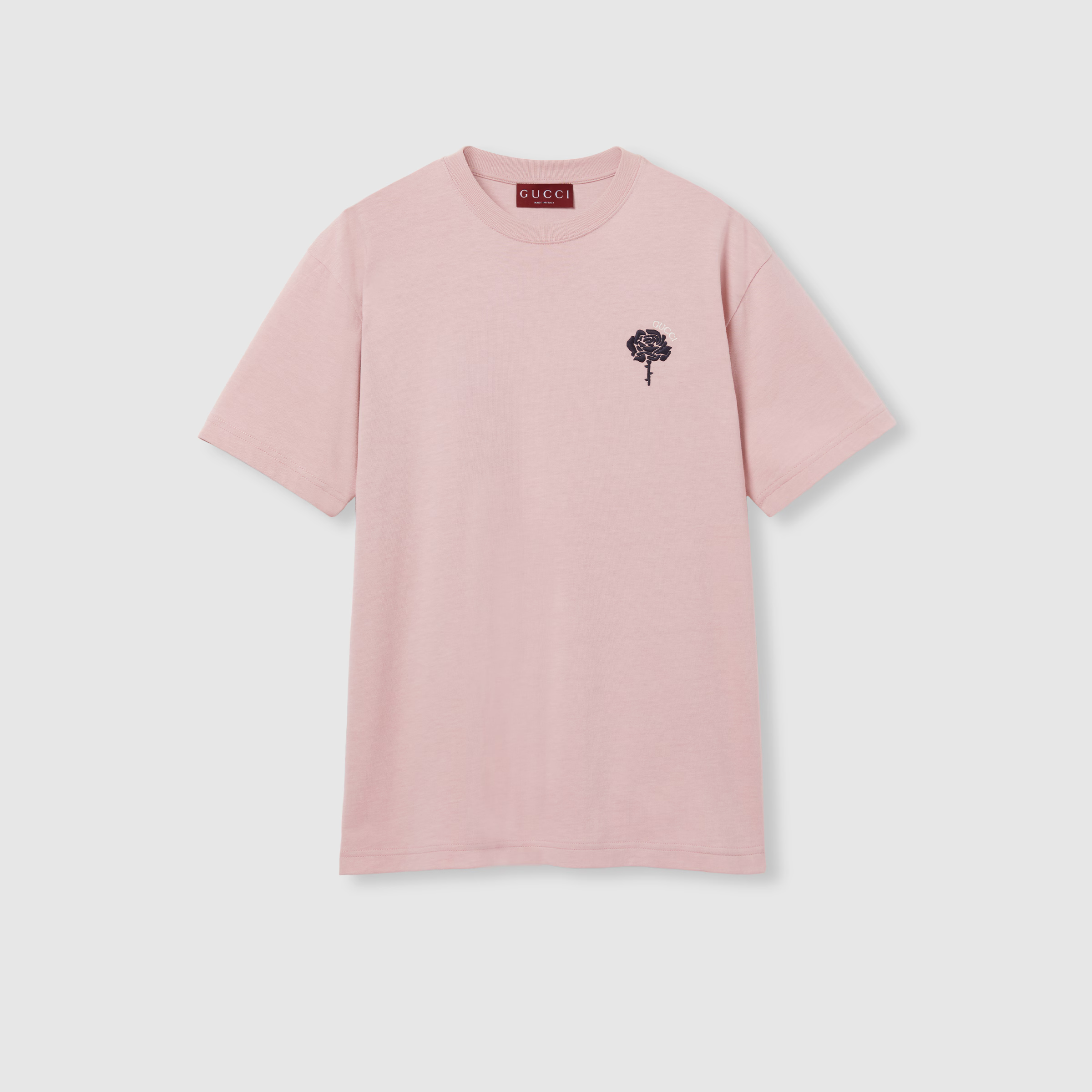 Cotton jersey T-shirt with embroidery 008